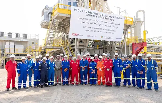 ساخت اولین دکل حفاری چاه در عمان به پایان رسید