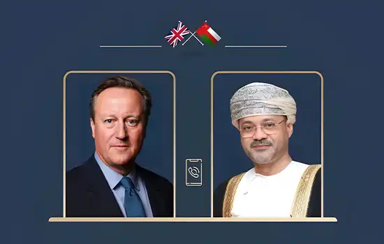 گفتگوهای تماس تلفنی وزیر خارجه عمان با همتای برتانیایی اش