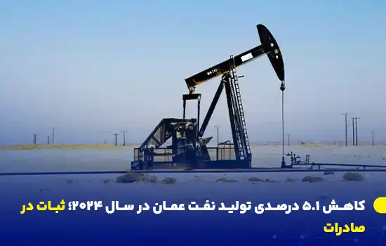 omans oil production declines by 5 1 in 2024 exports remain stable
