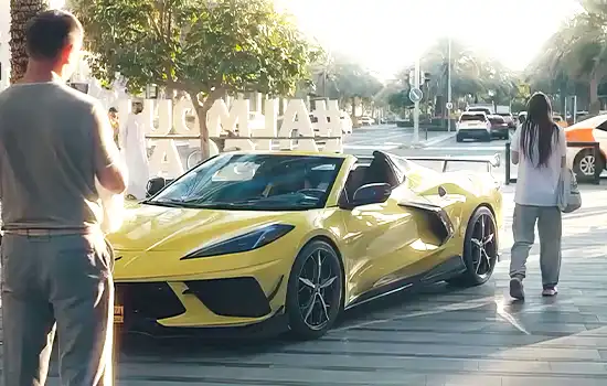 A spectacular showcase of supercars and luxury vehicles at Al Mouj Walk, offering car enthusiasts a chance to see the latest high-performance and exotic cars.