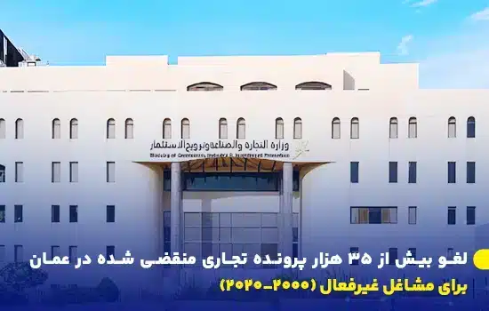 نمایی از ساختمان وزارت تجارت، صنعت و توسعه سرمایه‌گذاری عمان