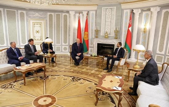 omans crown prince dhi yazan delivers warm greetings from sultan haitham to the president of belarus en