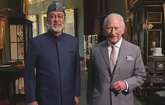 sultan haitham meets king charles windsor