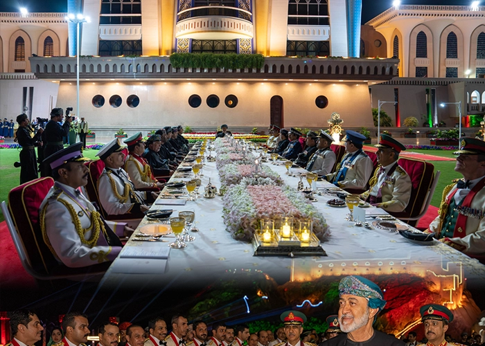 Sultan of Oman Honors the Armed Forces at Al Alam Palace 1